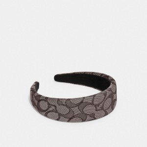 Palarie Dama COACH® Signature Headband Argintii Gri | ROMQB437